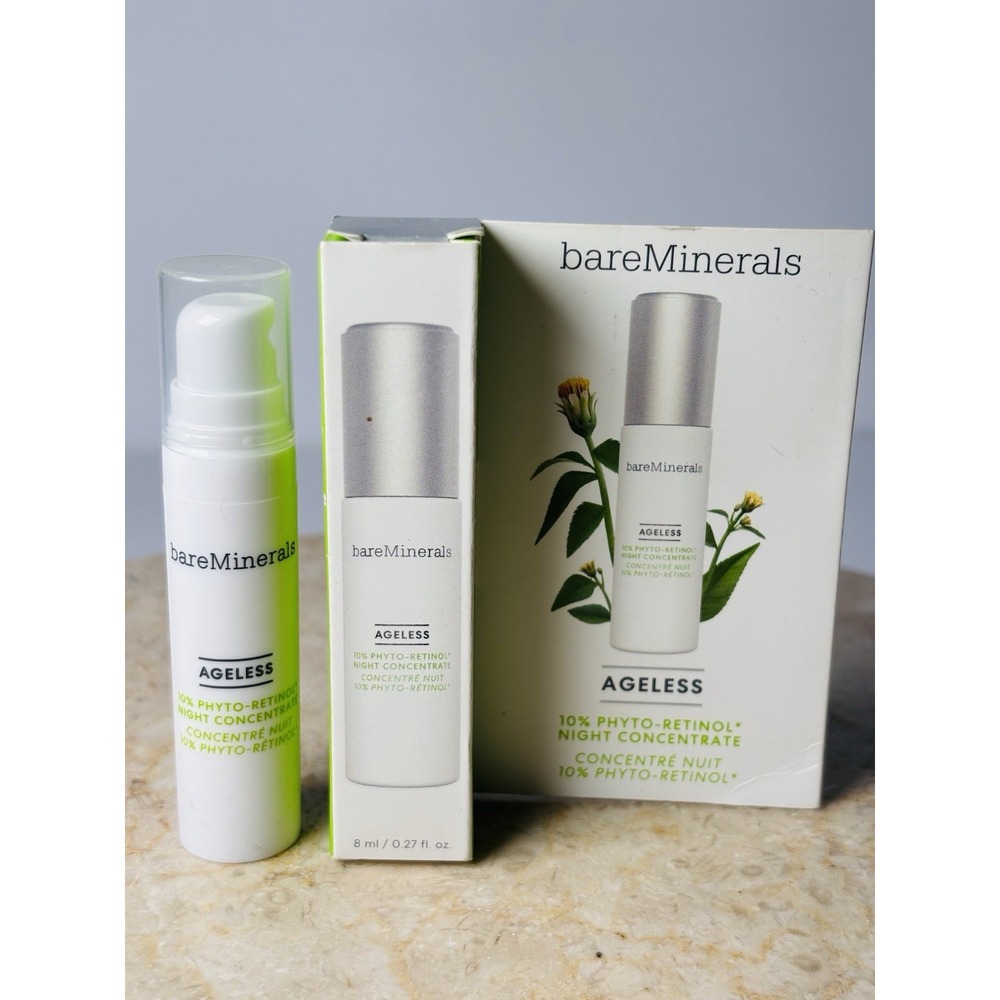 NEW bare‎ Minerals AGELESS 10% Phyto-Retinol Night Concentrate 8mL 0.27oz Travel